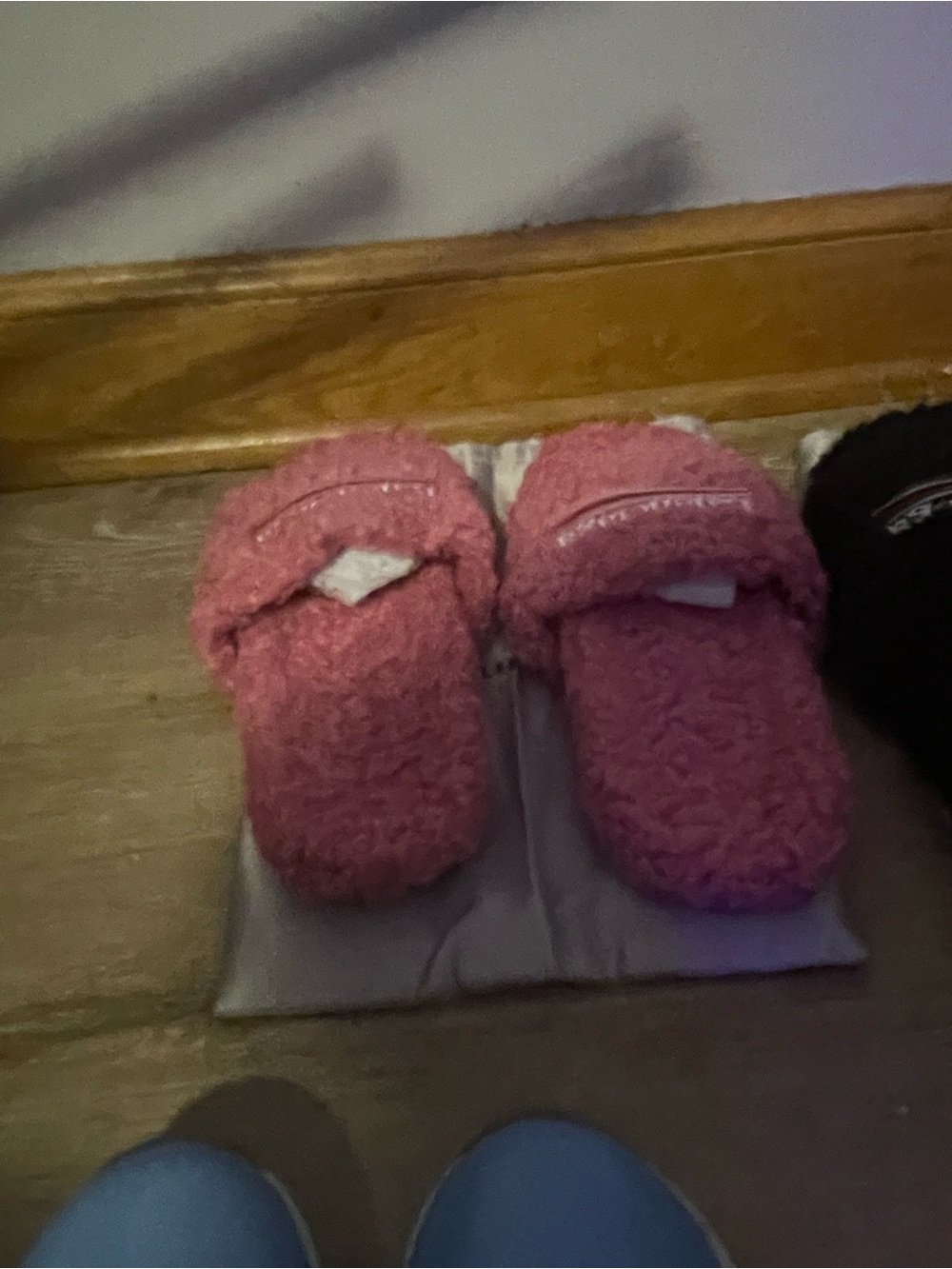 & Other Stories Pink Fuzzy Slide Slippers for Kids